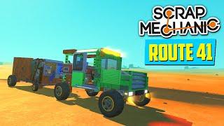 СТРОЮ ПРИЦЕП  ВЫЖИВАЛЬЩИКА в ПУСТОШИ. ROUTE 41 | SCRAP MECHANIC