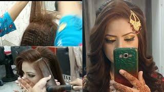 open backcomb hairstyle ‎@hoorain salon 