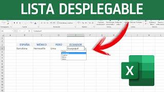 Como hacer LISTA DESPLEGABLE independiente en EXCEL