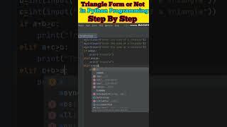 Check Triangle Form or Not in Python Programming Language ll Python Programming ll Programming ll