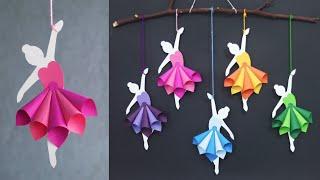 Simple and Attractive Paper Doll Wall Hanging Decoration - DIY Easy wall decoration ideas