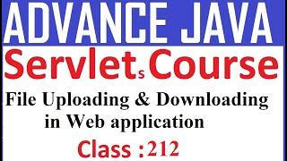 212 File Uploading and downloading java web application servlet tutorial