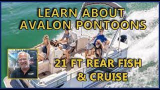 Learn About 2025 Avalon Venture 2180RF Rear Fish Pontoon w/ Mercury 90 Outboard #AvalonPontoons