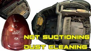 How to disassemble a vacuum cleaner LG Storm V C3643HT and deep cleaning dust Repair Fix Assemble