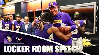 Kevin O’Connell’s Locker Room Speech After Win Over Houston Texans