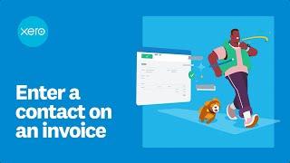 How to enter a contact on an invoice