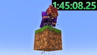 Speedrunning One Block Minecraft