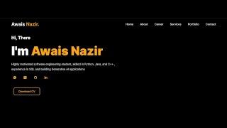 M Awais Nazir - Software Engineer & Python Developer | Portfolio