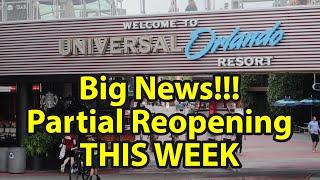 IT's OPENING - Universal Studios Orlando Partially Reopens CityWalk Shops & Dining! Details In Video