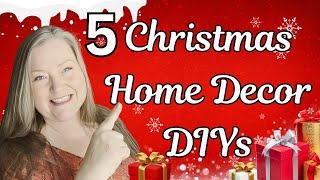 5 Quick & Easy Christmas Home Decor DIYs Beautiful Christmas Crafts to Decorate Your Home