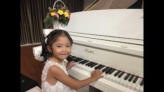 First Kiss - THE SECRET OST - JAY CHOU, Piano By ANH ANH (6yrs 7m) - Trâm Anh đánh đàn piano