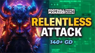 Relentless ATTACKING Tactic SCORES FOR FUN In FM24 | Football Manager 2024 Best Tactics