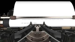 3D Typewriter animation