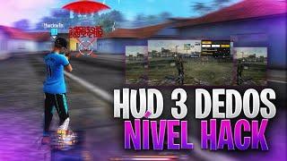 INCOMPARÁVEL!!  TOP 4 MELHORES HUD 3 DEDOS FREE FIRE| HUD COMPLETO!