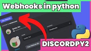 Connect any python programm with #discord using #webhooks