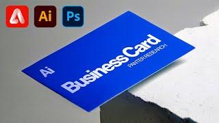 Generate Realistic Business Card Mockup in Adobe Firefly, Illustrator & Photoshop