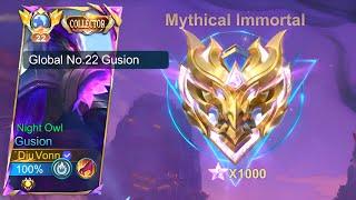 WHEN GLOBAL GUSION PLAY IN MYTHICAL IMMORTAL RANK GAME!!