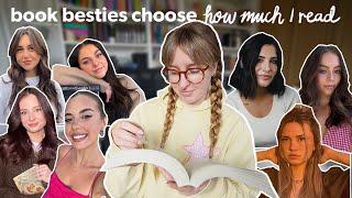 7 book besties choose how many pages I read for 7 days 