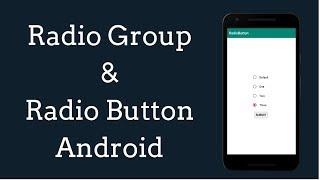 Radio Group And Radio Button Example In android studio