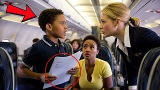 8-Year-Old Black Boy Defends His Mom on a Plane — Stuns Everyone With His Legal Genius!