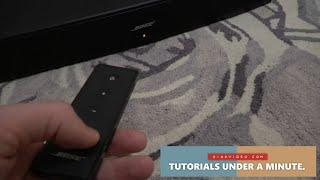 Adjusting the BASS on BOSE SOLO TV Sound System - DECREASE BASS MODE