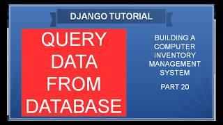 DJANGO – 20 SEARCHING DATA FROM DATABASE