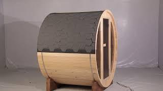 Smartmak Outdoor Barrel Sauna（2-3 Person）