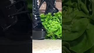 Oddly Satisfying Food Crushing! Pleasing Boots vs. Salad Mindset!