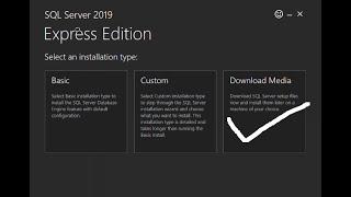 How to install SQL Server Express 2019