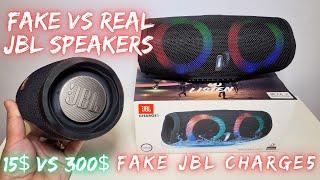 Fake JBL Charge 5 VS Original JBL Charge Speakers - 2023 FAKE JBL Speaker TEST