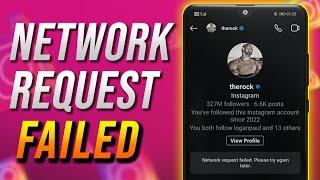 How To Fix Instagram Network Request Failed | Instagram Message Not Sending Problem