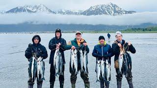 We snagged over 600lb of salmon in Alaska