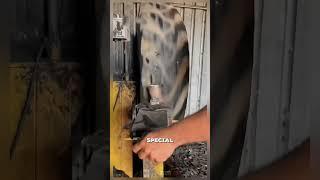 When working on shaving tractor wheels- Satisfying jobs and machinery in the world #daily