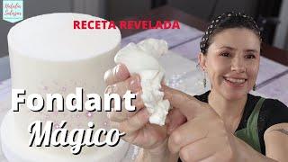 Cómo hacer Fondant MÁGICO| Glasé Mármol | Receta revelada #nataliasalazarpasteleriacreativa