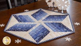 How to Use  the 60º Diamond Ruler to Make a Table Topper  | Shabby Fabrics Tutorials