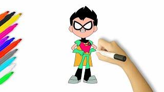 How to Draw Robin | Teen Titans Go!