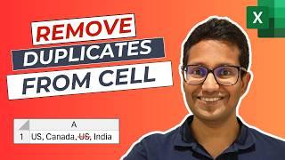 Remove Duplicates Within a Cell in Excel (2 Easy Ways)