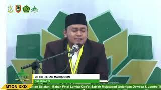 JUARA 3 FINAL | ILHAM MAHMUDDIN (DKI JAKARTA)  QIRA'AT MUJAWWAD DEWASA PA | MTQ NASIONAL 2022 KALSEL