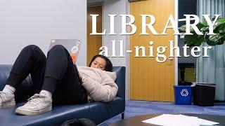 cram with me for my CS final project | all-nighter at the library