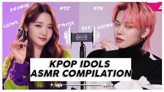 Kpop idols doing ASMR (No talking) (BTS, NCT, TWICE, FROMIS_9, TXT)