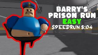 Roblox BARRY'S PRISON RUN! EASY Speedrun 8:04