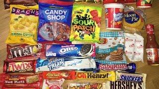 Eating ASMR: American candies and snacks