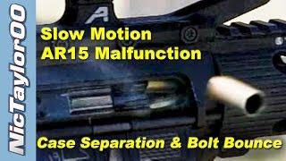AR15 Malfunction Caught on Video - Slow Motion