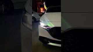 Mazda3 Axela retrofit KUS Bi-LED projector lens. Let's enjoy its light performance on road.