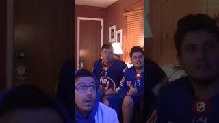 Mat Barzal breakaway goal REACTION #nyr #nyislanders