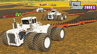 FALL PLOW DAY AT AMERICAN FARM! (3 BIG BUDS) | FARMING SIMULATOR 2000'S