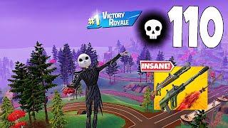 110 Elimination Solo Vs Squads "Zero Build" Gameplay Wins (Fortnite chapter 5 PC)