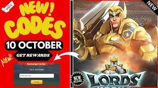 ️NEW UPDATE CODES️LORDS MOBILE REDEEM CODES OCTOBER 2024 - CODE LORDS MOBILE - LORDS MOBILE