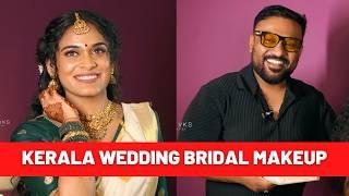 ഒരു തനി നാടൻ മലയാളി Bride | Traditional Hindu wedding Makeup Kerala | Vikas Vks Makeup Artist