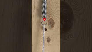 How to attach a spring without using much force. #short
